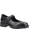 Hush Puppies AURORA Girls Leather School Shoes Black sold by Shuperb