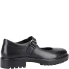 Hush Puppies AURORA Girls Leather School Shoes Black sold by Shuperb