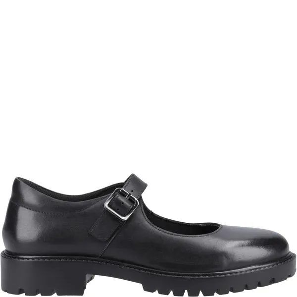 Hush Puppies AURORA Girls Leather School Shoes Black sold by Shuperb