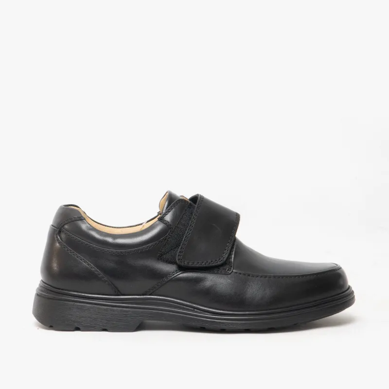 Roamers DAMIEN Mens Extra Wide Fit Touch Fasten Shoes Black made by Shuperb