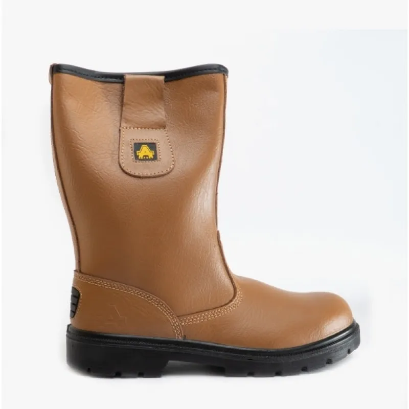 Amblers Safety FS124 Unisex Leather Safety Boots Tan sold by Shuperb