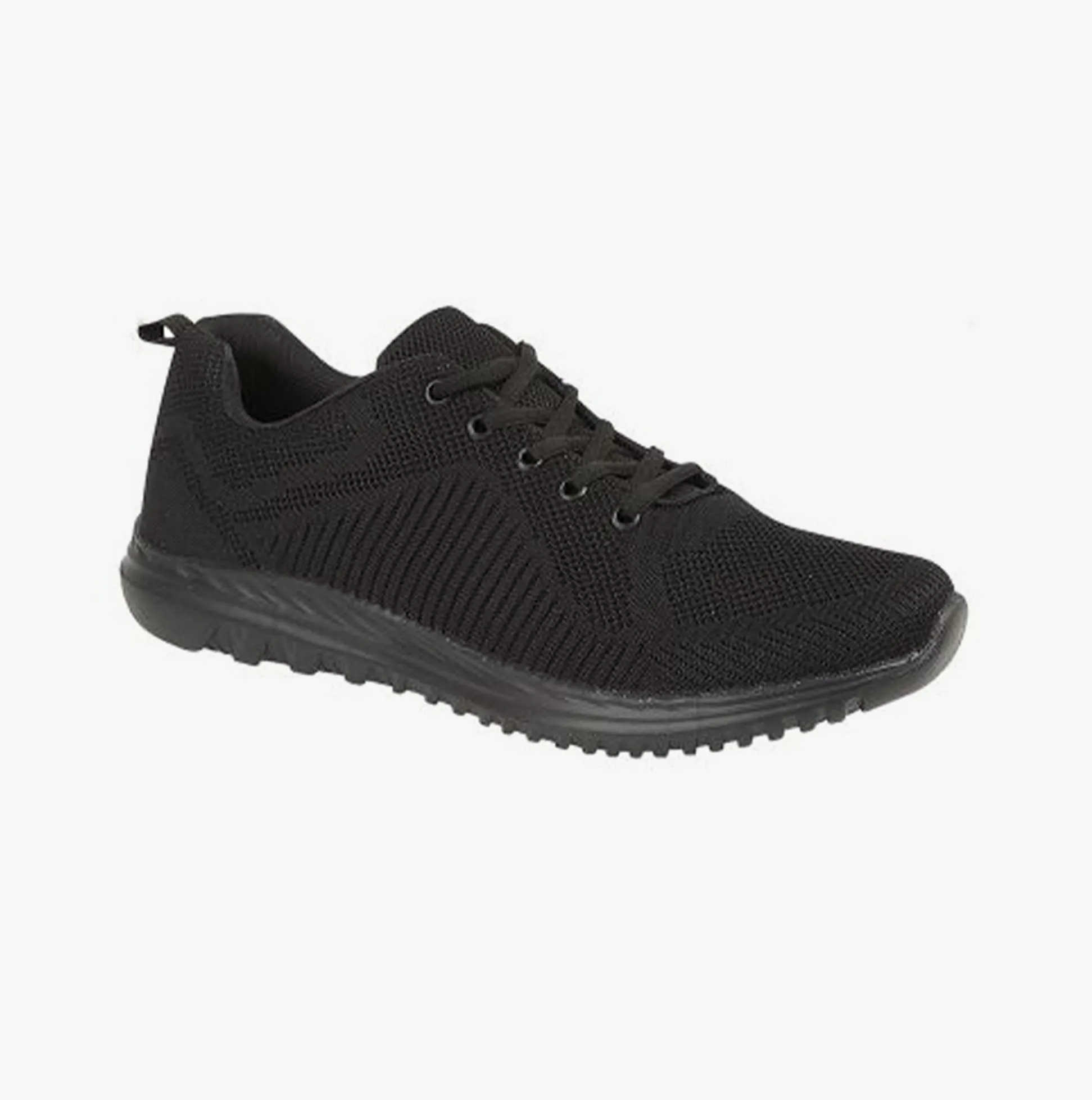 DEK FREEWAY Unisex Mesh Lace Up Trainers Black sold by Shuperb