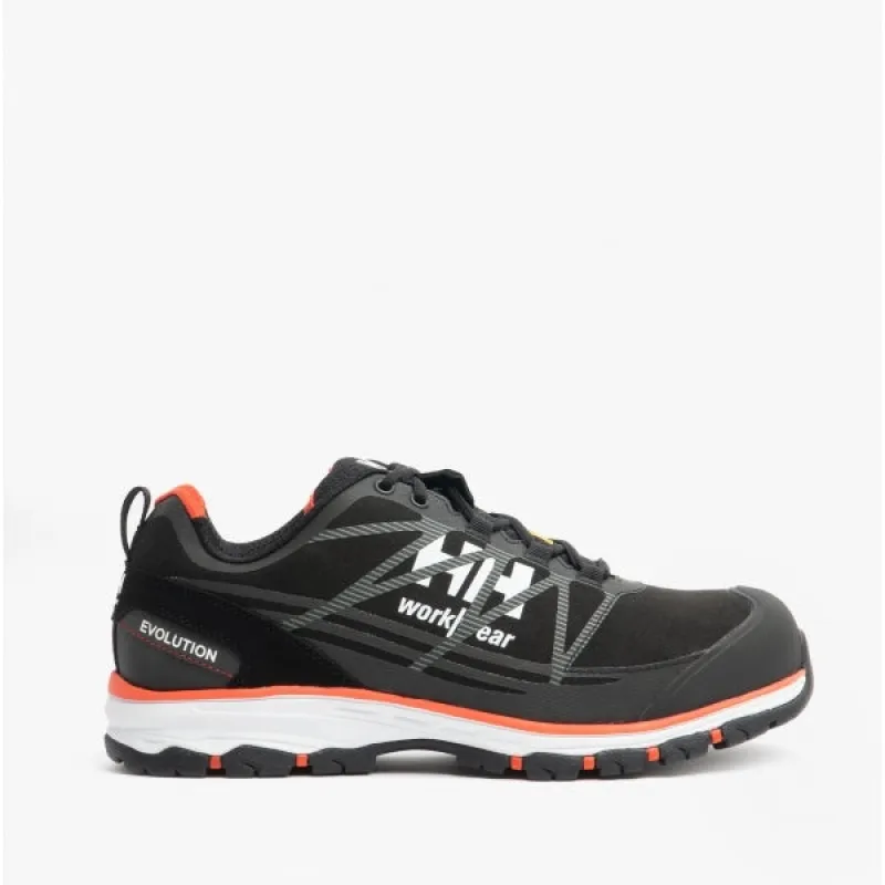 CHELSEA EVOLUTION LOW Mens Safety Trainers Black/Orange sold by Shuperb