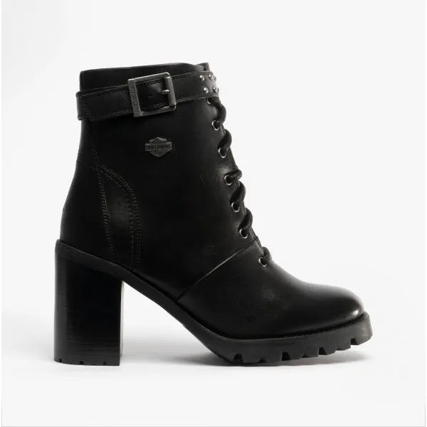 Harley Davidson ADINA Womens Leather Boots Black sold by Shuperb