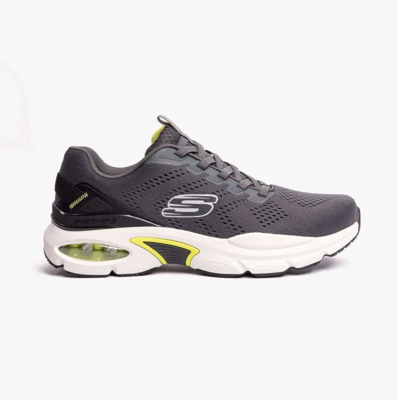 SKECH-AIR VENTURA Mens Trainers Charcoal/Lime sold by Shuperb