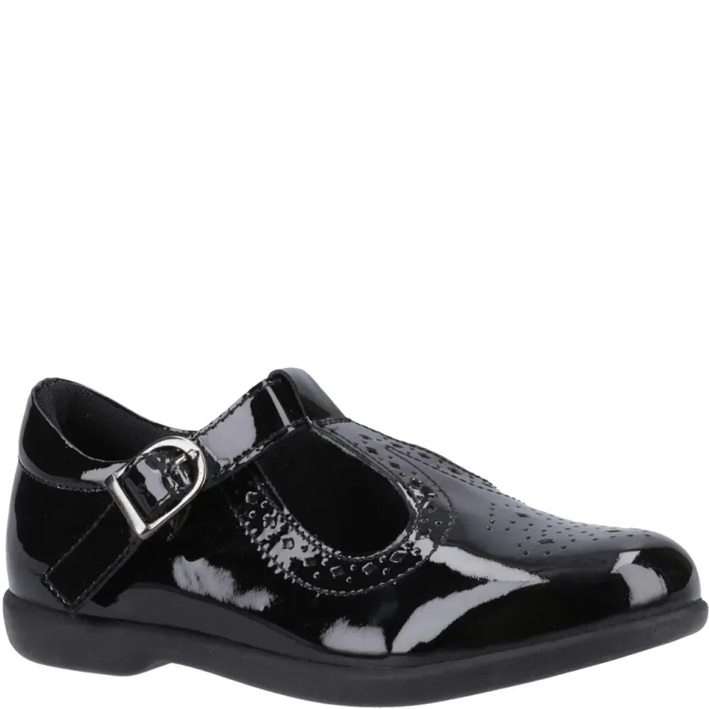 Hush Puppies BRITNEY PATENT Girls Shoes Black sold by Shuperb