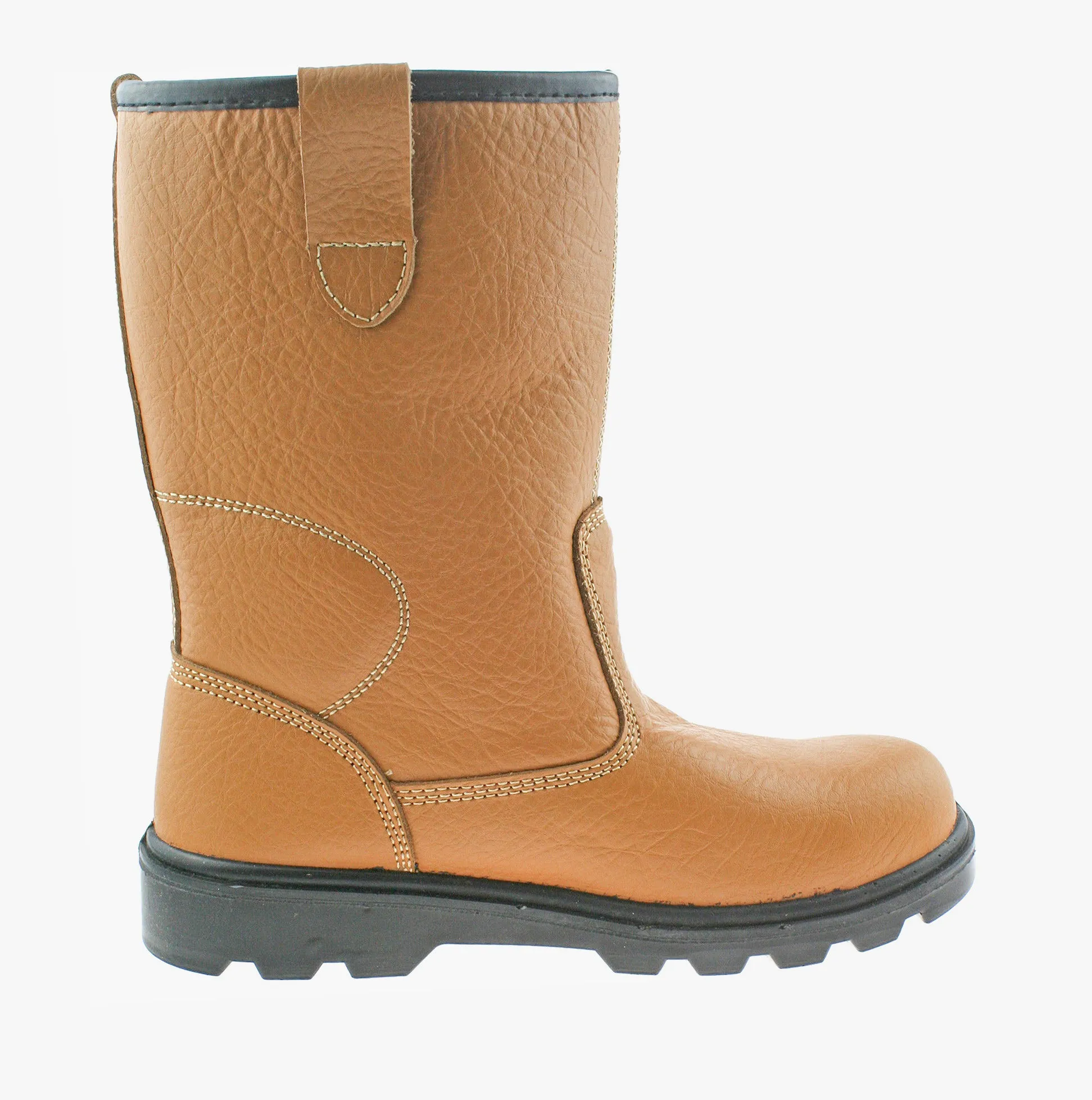 Grafters M020BSM Unisex Rigger Safety Boots Tan sold by Shuperb