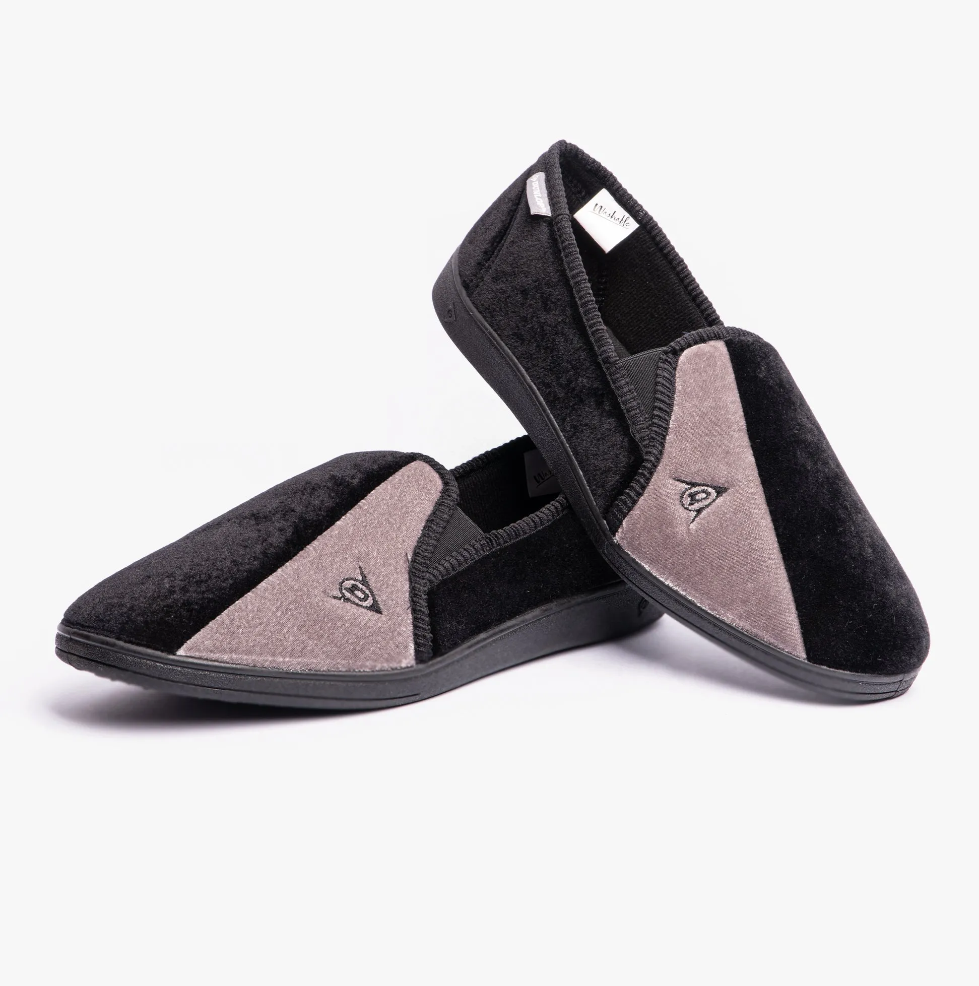 Dunlop WINSTON Mens Full Slippers Black/Grey sold by Shuperb product image thumbnail 3