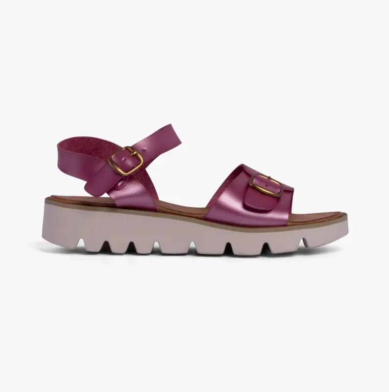 TRUDY Womens Sandals Pink Metallic sold by Shuperb