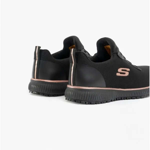 Skechers Work 77222EC SQUAD SR Womens Occupational Trainers Black/Rose Gold sold by Shuperb product image thumbnail 5