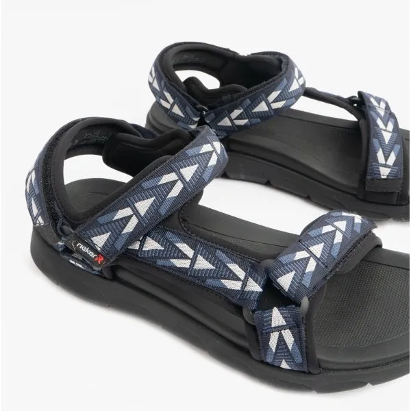 Rieker Evolution 20802-14 Mens Touch Fasten Sandals Blue/Black sold by Shuperb product image thumbnail 2