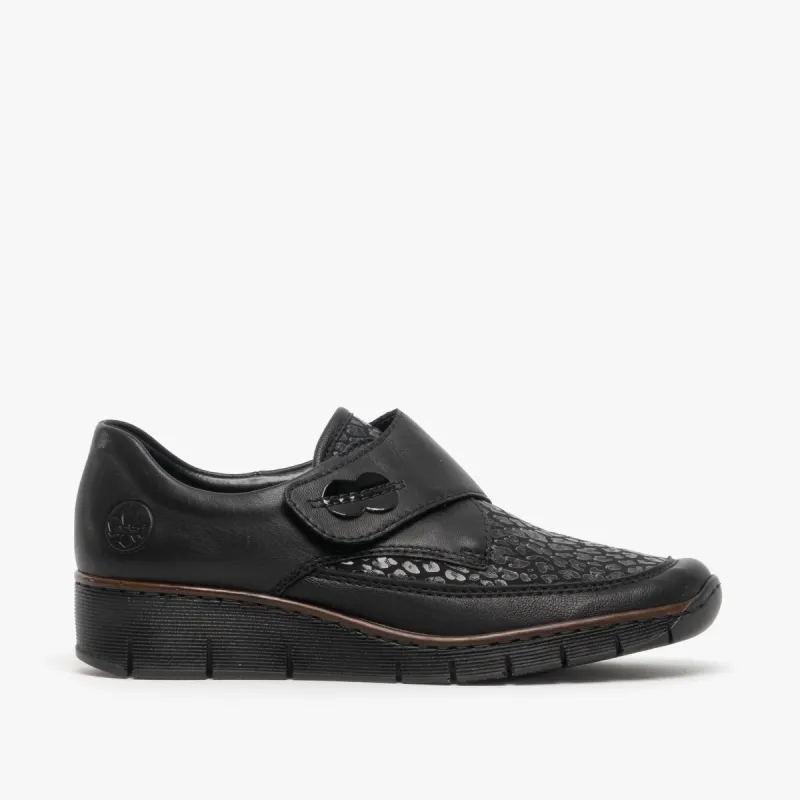 Rieker 537C0-00 Womens Shoes Black sold by Shuperb