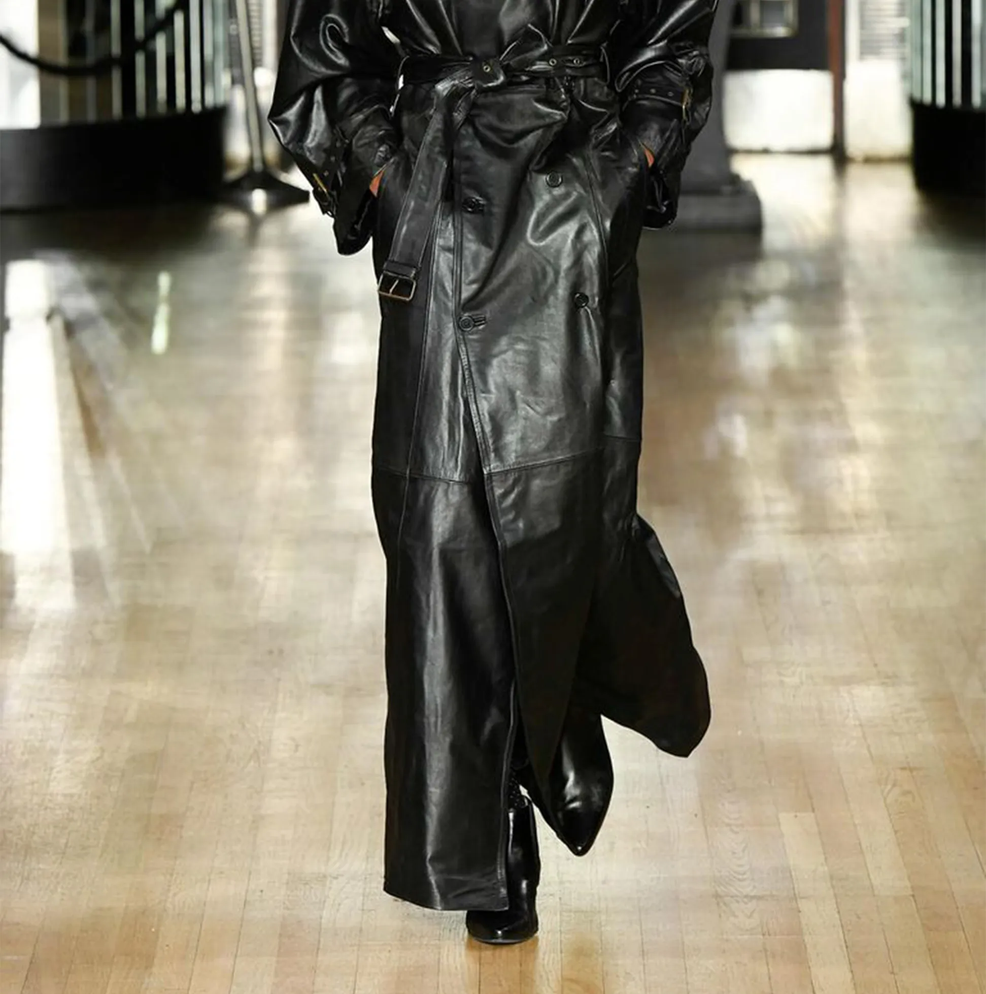 Club Cubano McCARTNEY Mens Leather Winklepicker Cuban Heel Boots Black sold by Shuperb product image thumbnail 2