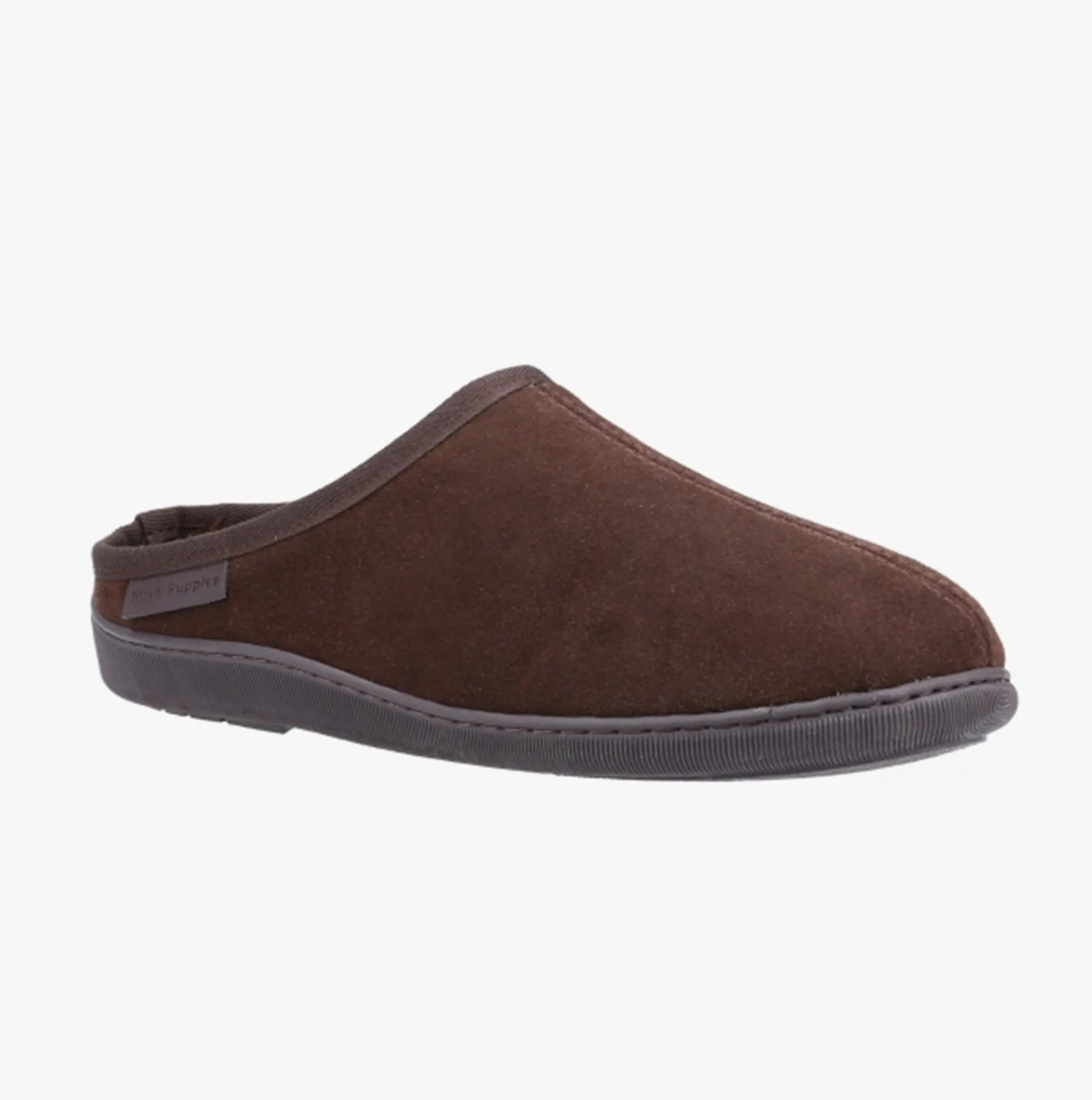 Hush Puppies ASHTON Mens Suede Leather Mule Slippers Brown sold by Shuperb product image thumbnail 3