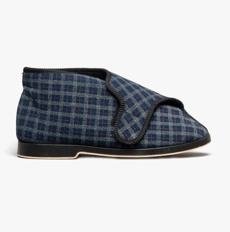 GBS KESWICK Mens Boot Slippers Navy sold by Shuperb