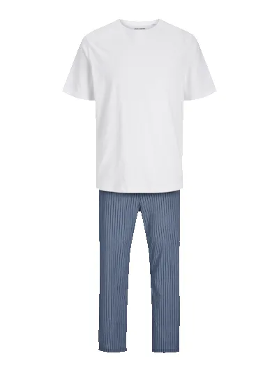 Jack & Jones BASIC TEE Mens Pyjama Set White sold by Shuperb product image thumbnail 2