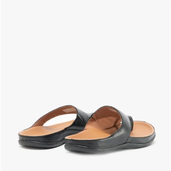 CAPRI Ladies Leather Toe Post Sandals Black sold by Shuperb product image thumbnail 5