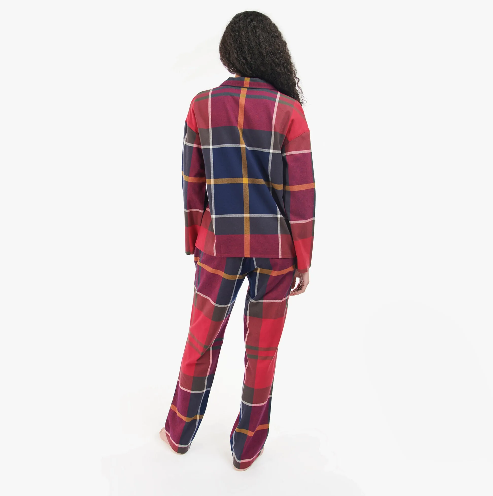 LARGE SCALE ELLERY Womens Pyjama Set Large Red Tartan sold by Shuperb product image thumbnail 2