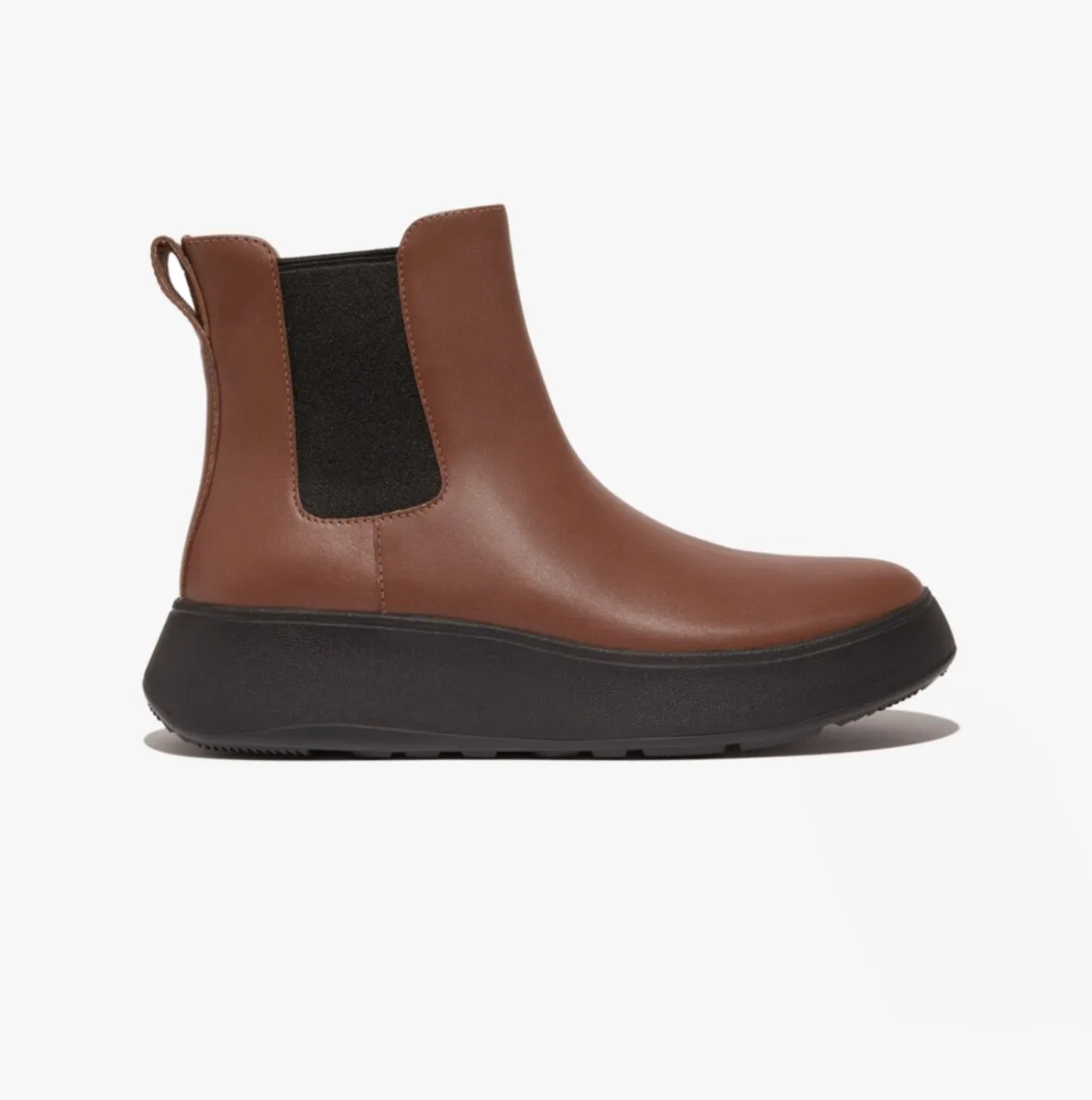 FitFlop F-MODE FLATFORM Womens Chelsea Boots Rich Brown sold by Shuperb