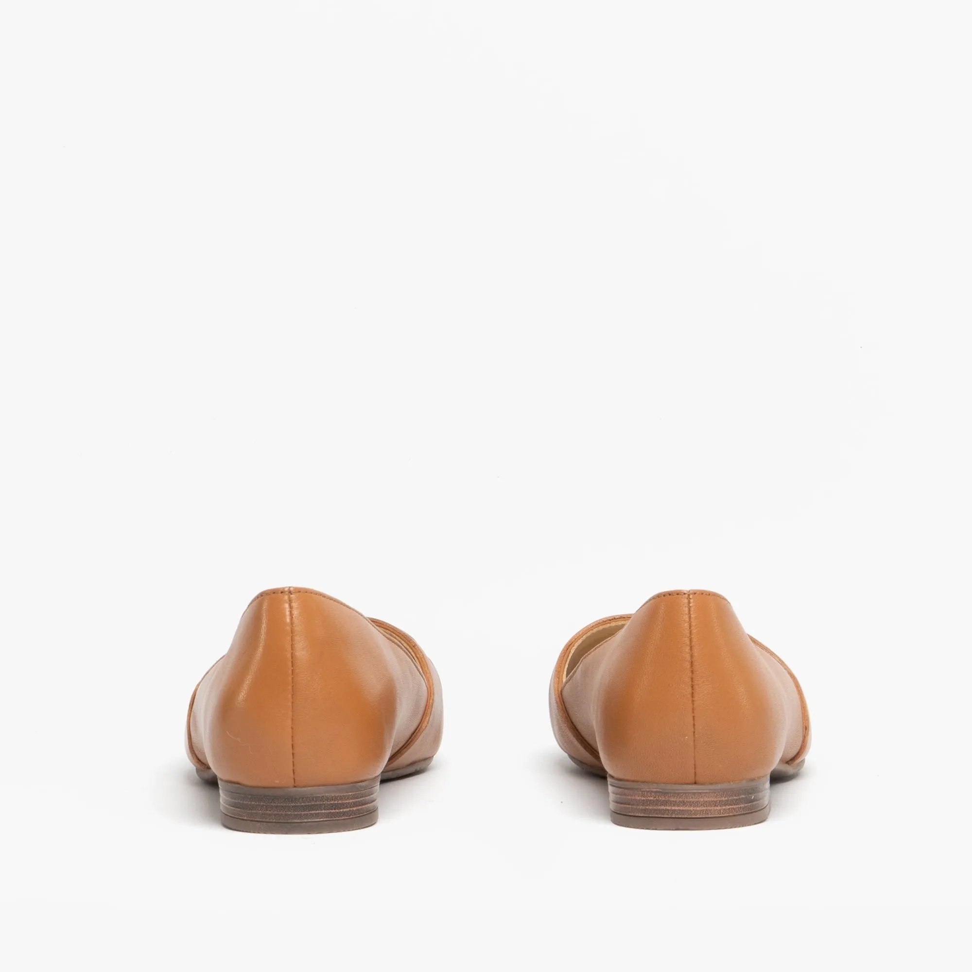 Hush Puppies MARLEY Womens Leather Ballerina Shoes Tan sold by Shuperb product image thumbnail 5