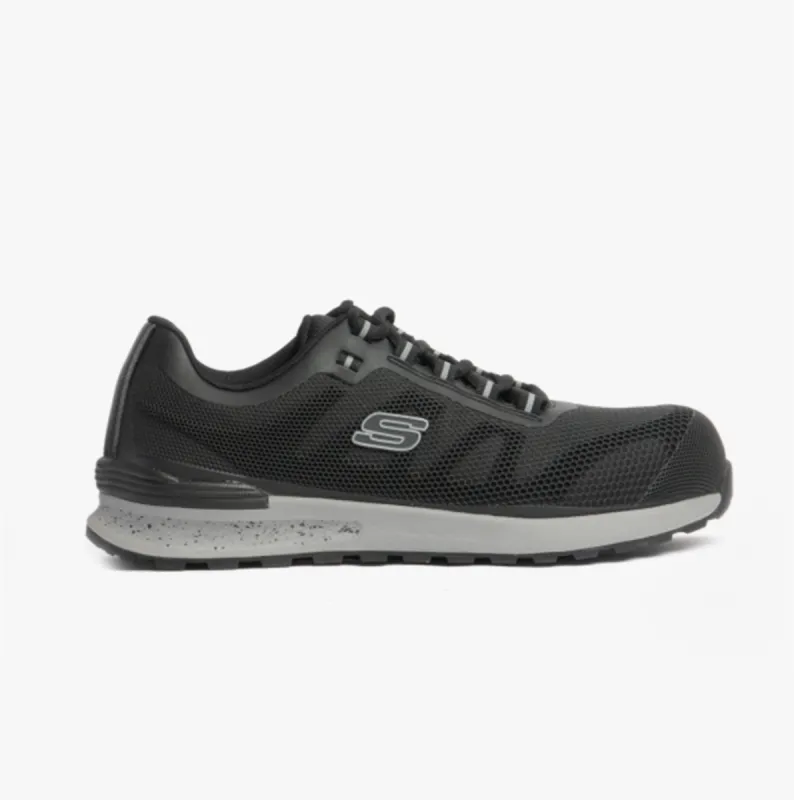 Skechers Work 200053EC BULKLIN - BRAGOO Mens Safety Trainers Black sold by Shuperb