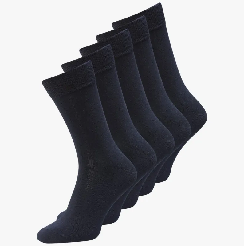 JENS Mens 5-Pack Socks Dark Grey Melange sold by Shuperb