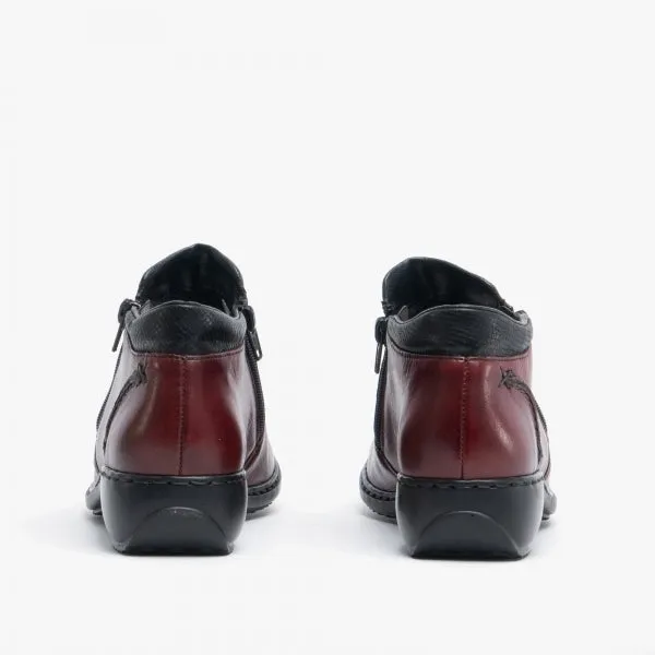 Rieker L3882-35 Womens Ankle Boots Red sold by Shuperb product image thumbnail 4