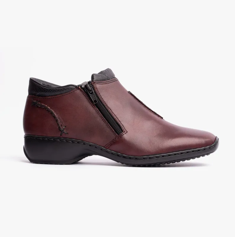 Rieker L3882-35 Womens Ankle Boots Red sold by Shuperb