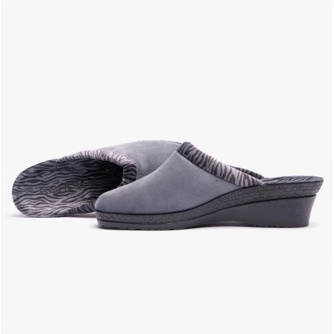 Rohde 2465-84 Womens Slippers Grey/Zebra sold by Shuperb product image thumbnail 4