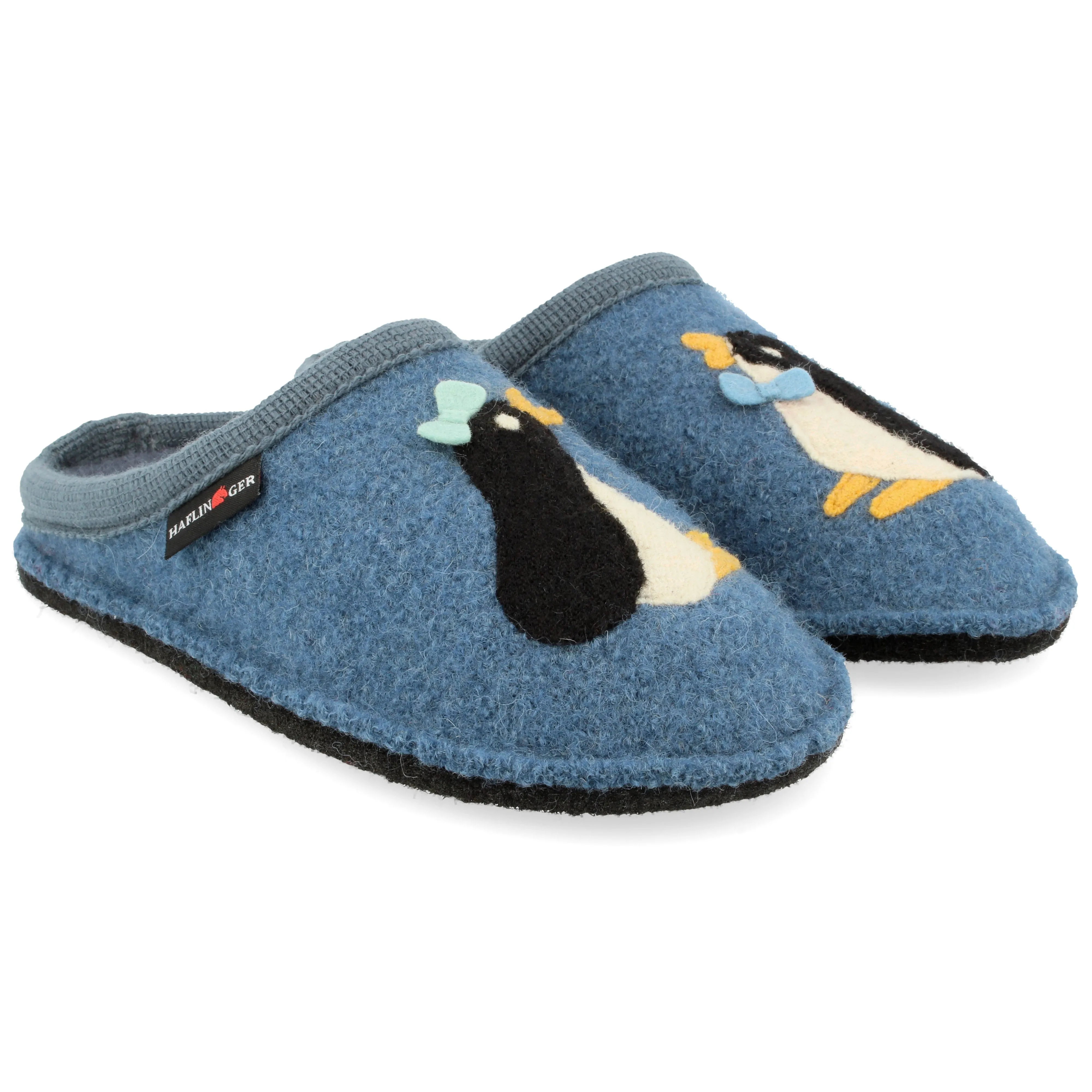 Haflinger PINGU Womens Slippers Powder Blue sold by Shuperb