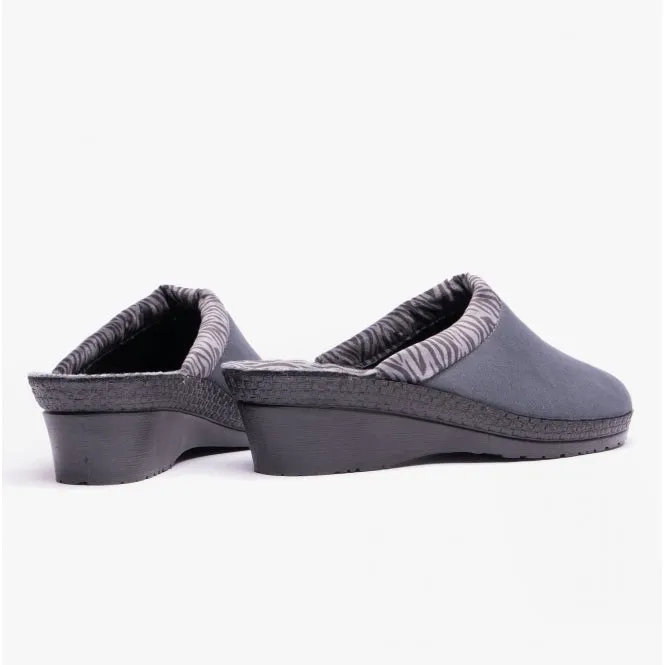Rohde 2465-84 Womens Slippers Grey/Zebra sold by Shuperb product image thumbnail 3