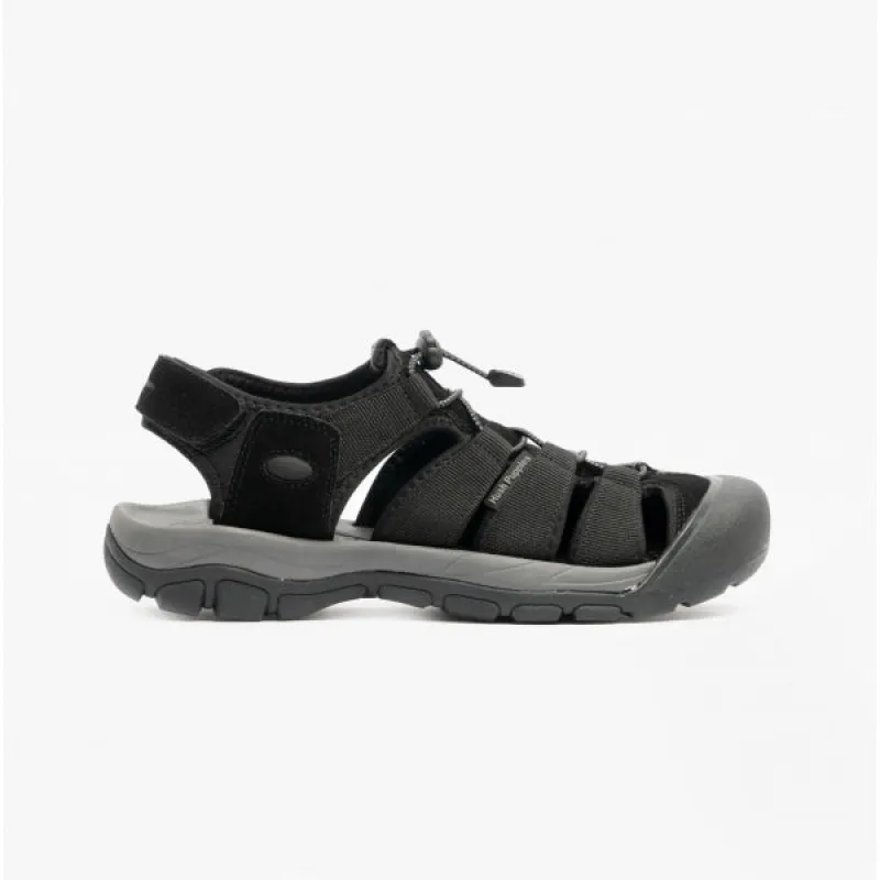 Hush Puppies PERU Mens Bungee Sandals Black sold by Shuperb