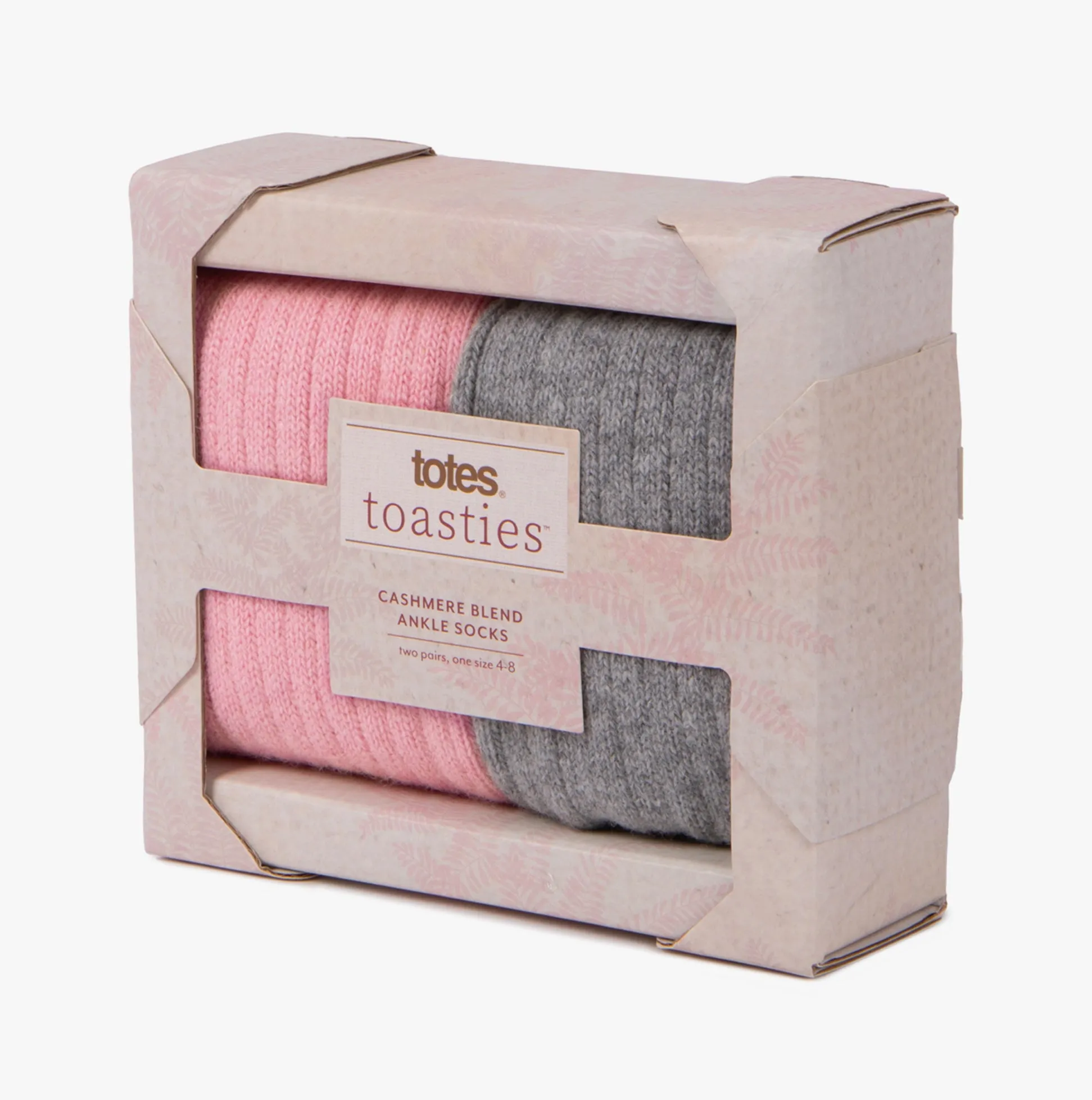 Cashmere Blend Womens Socks Pink / Grey sold by Shuperb product image thumbnail 4