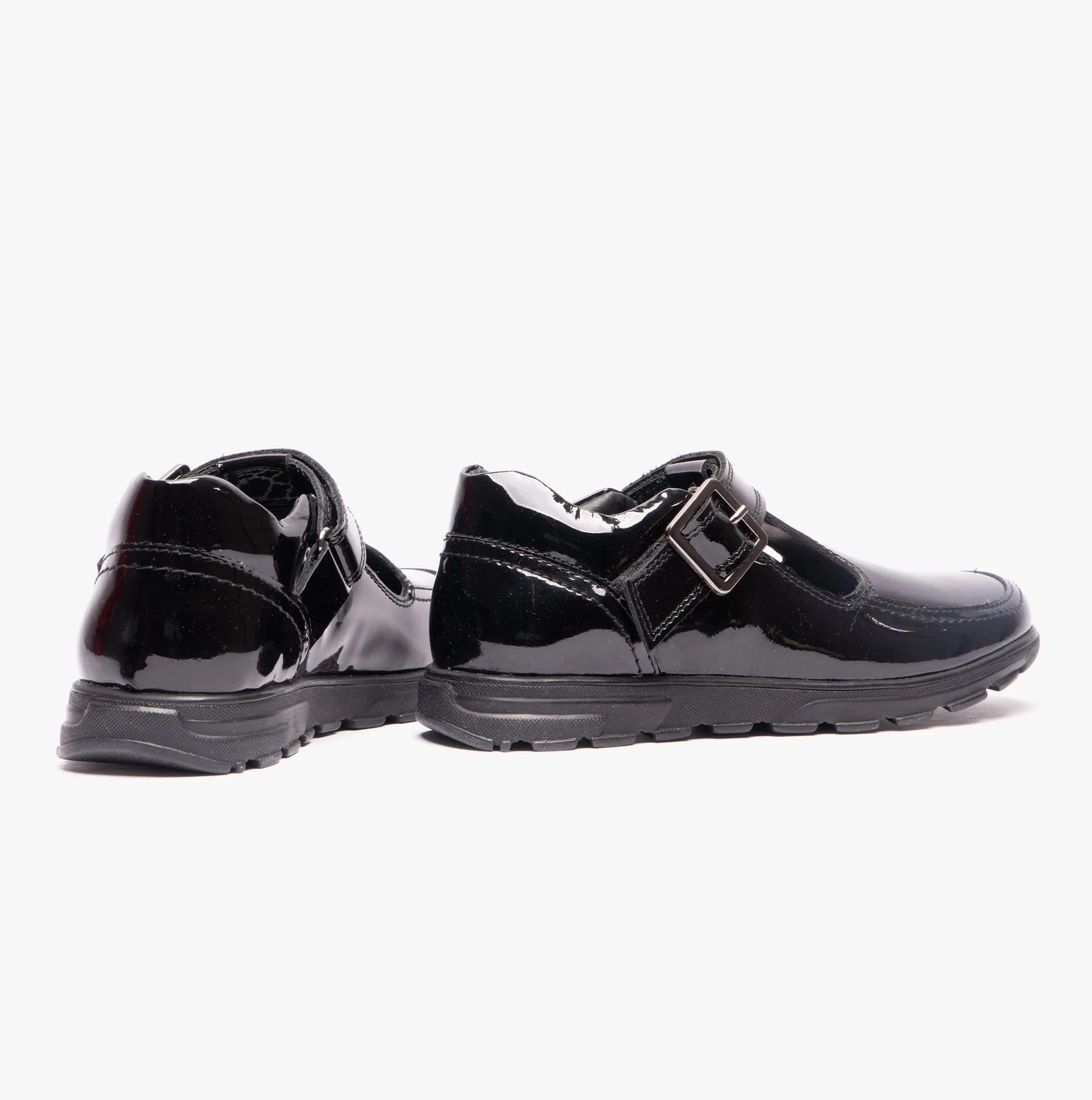 G716AP Girls Patent T-Bar School Shoes Black Patent sold by Shuperb product image thumbnail 3