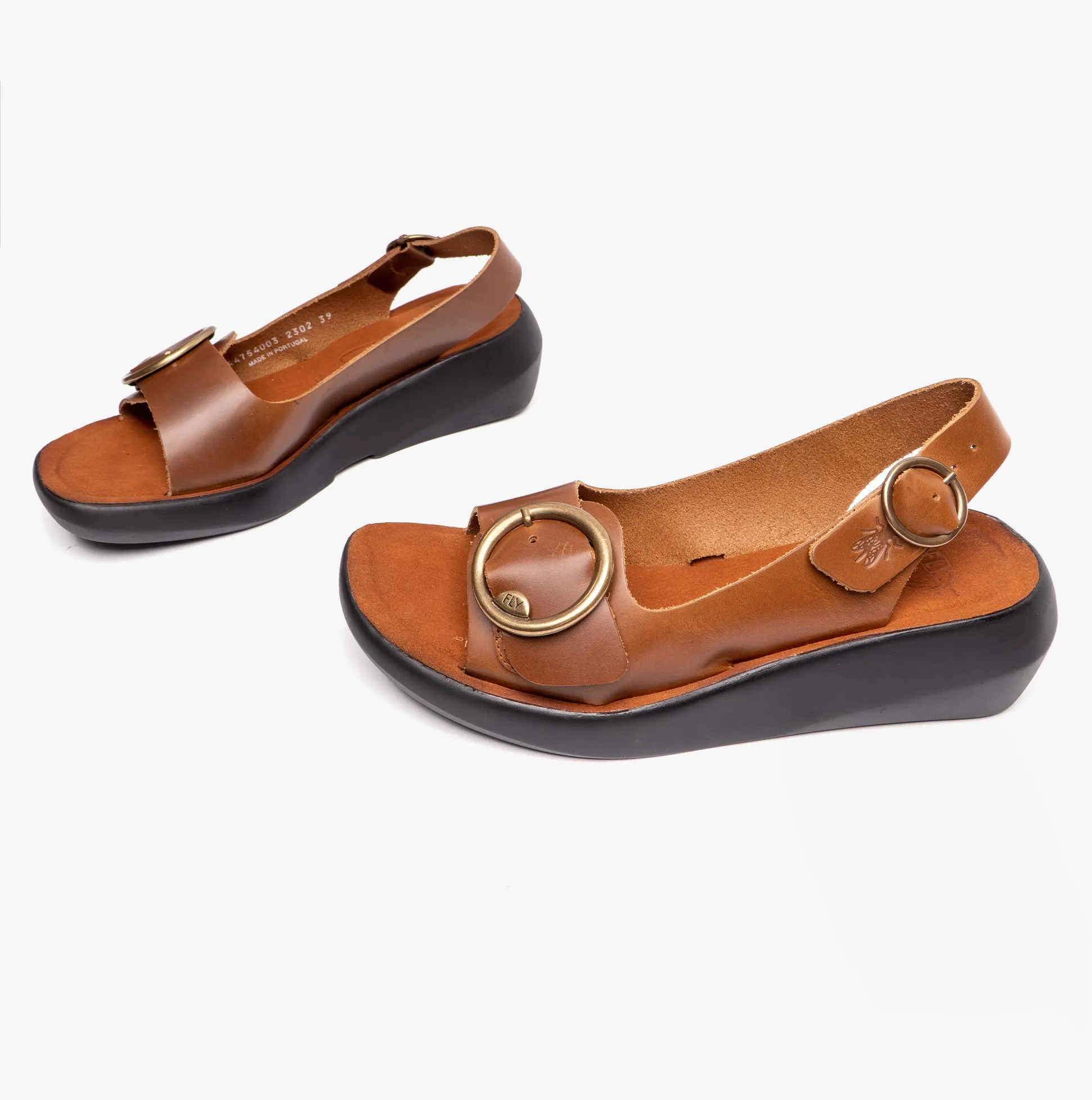 Fly London BERK754FLY Womens Slingback Buckle Sandals Camel sold by Shuperb product image thumbnail 4