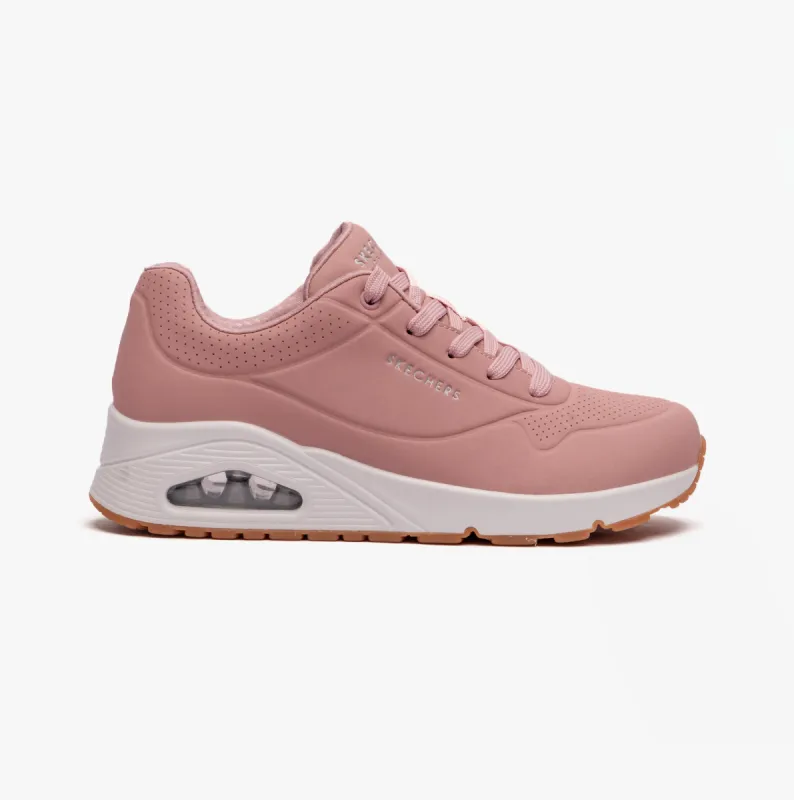 Skechers 73690/BLSH UNO Womens Lace-Up Trainers Blush sold by Shuperb