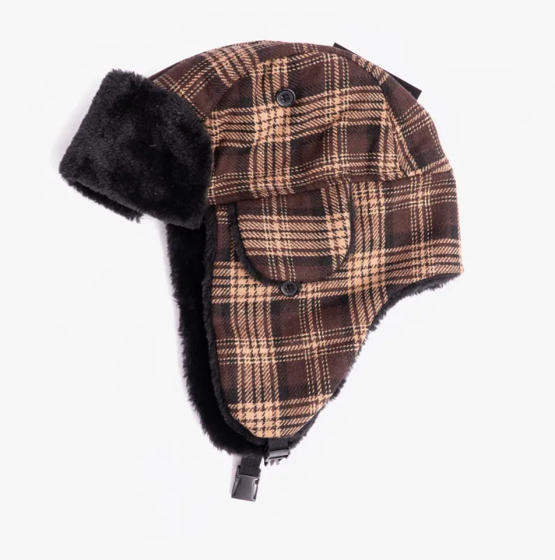 Royal Collection TRAPPER Womens Warm Winter Hat Brown sold by Shuperb