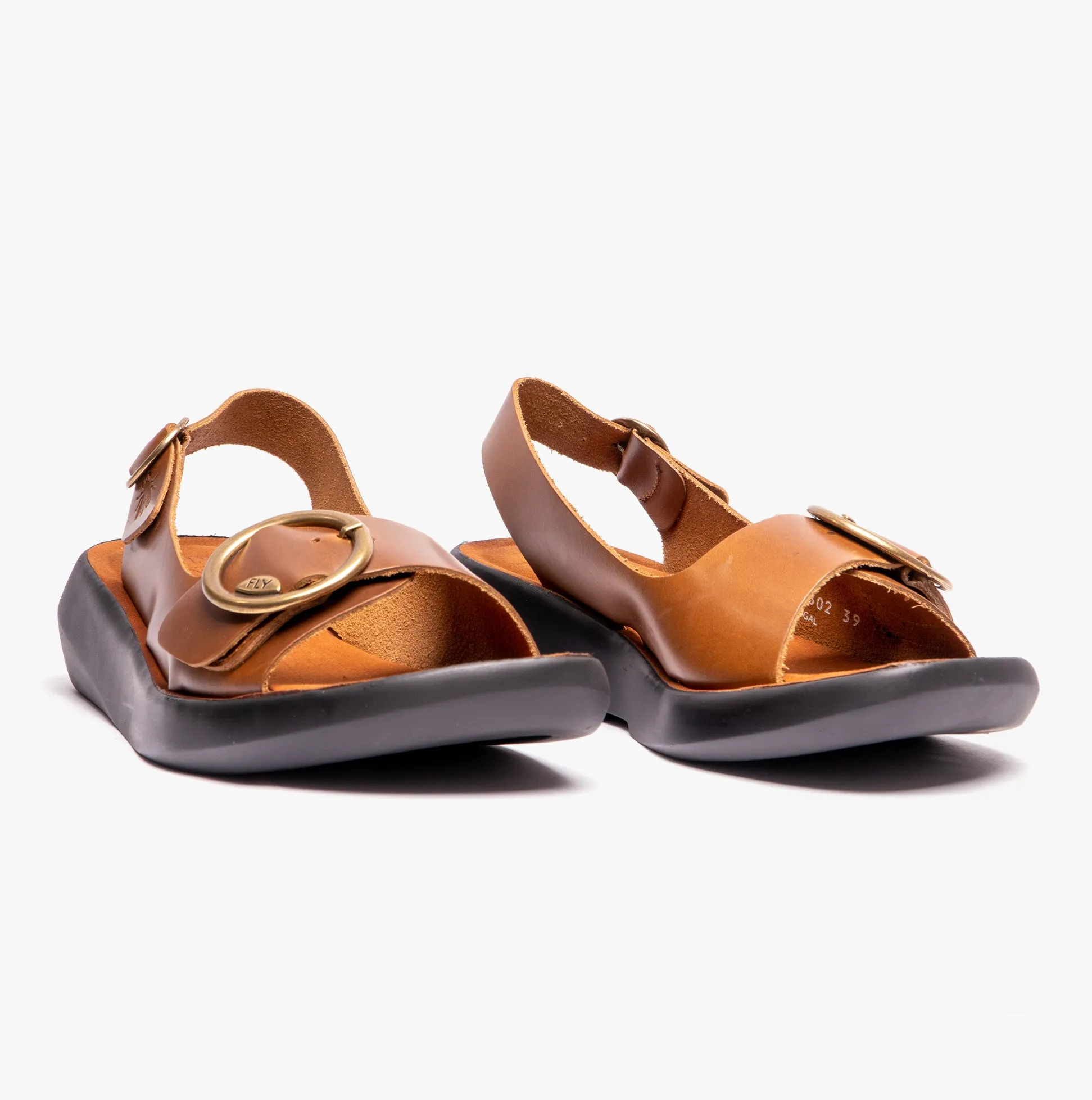 Fly London BERK754FLY Womens Slingback Buckle Sandals Camel sold by Shuperb product image thumbnail 3