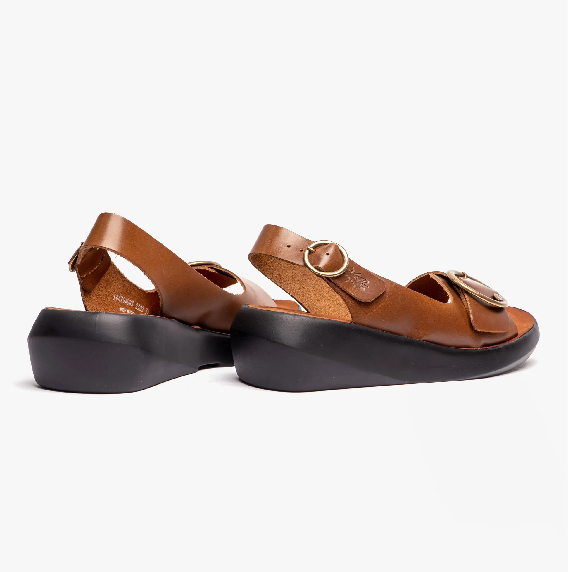 Fly London BERK754FLY Womens Slingback Buckle Sandals Camel sold by Shuperb product image thumbnail 2