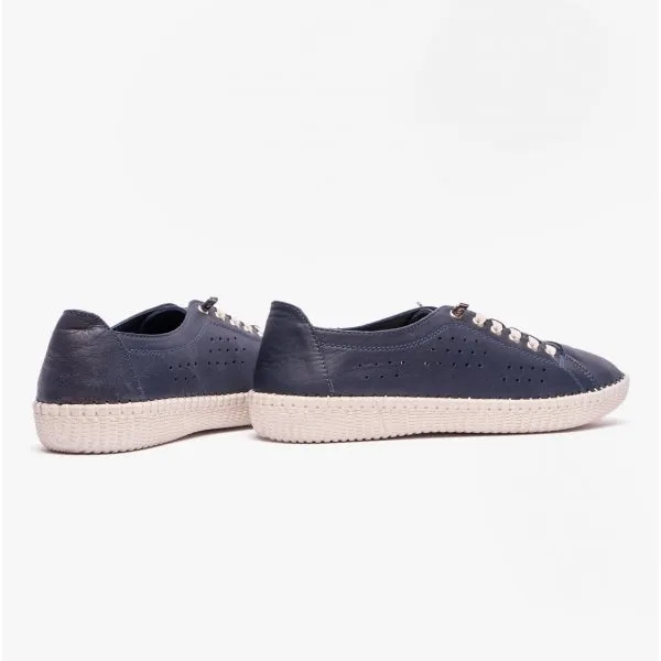 Lotus KAMARI Womens Leather Trainers Navy sold by Shuperb product image thumbnail 3