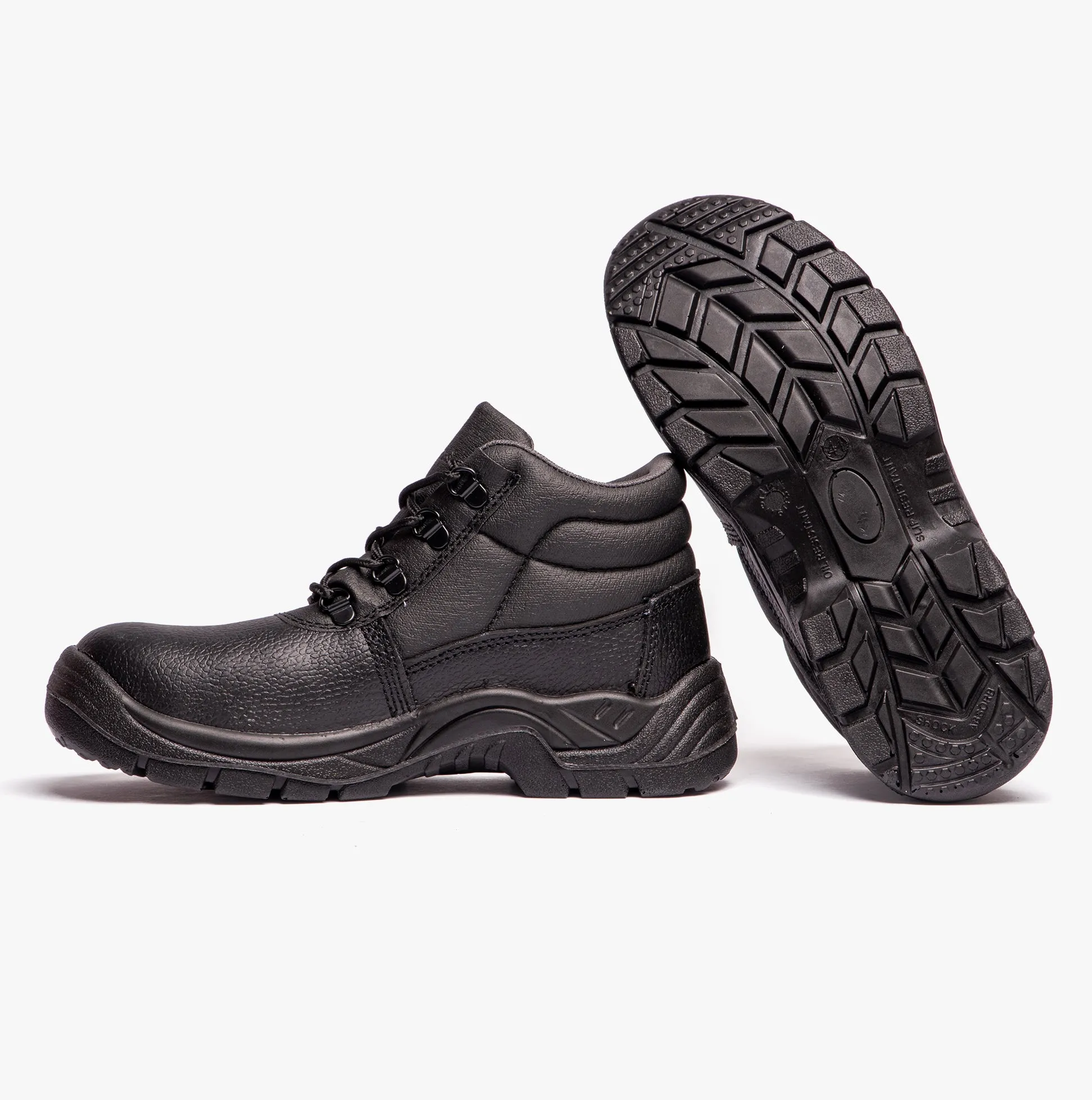 Grafters M9535PA Unisex Leather Chukka Safety Boots Black sold by Shuperb product image thumbnail 4