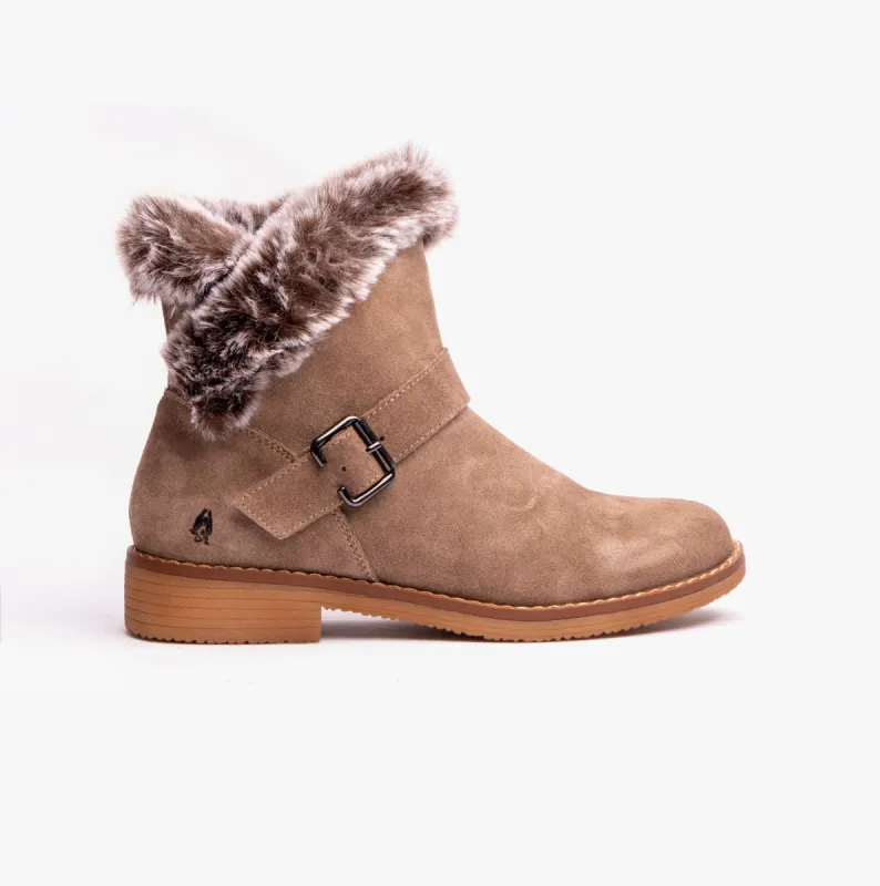 Hush Puppies HANNAH Womens Ankle Boots Taupe sold by Shuperb