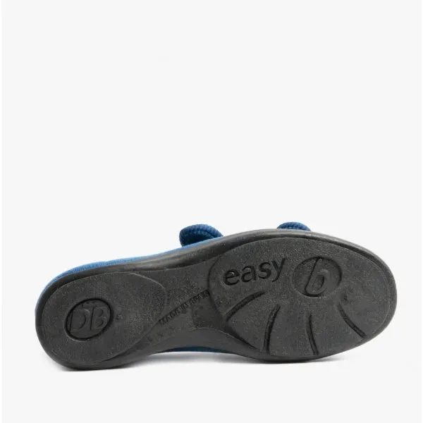 DB Shoes ACE 2 Womens Extra Wide (2E/4E) Touch Fasten Full Slippers Navy sold by Shuperb product image thumbnail 3