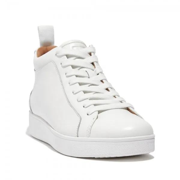 RALLY LEATHER HIGH-TOP Ladies Leather Trainers Urban White sold by Shuperb product image thumbnail 3