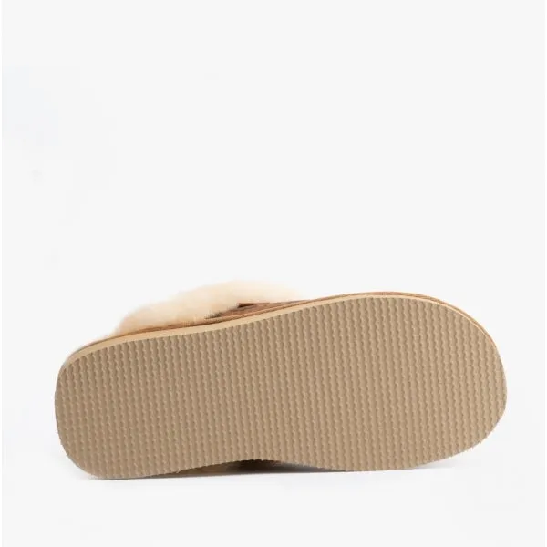 Shepherd JESSICA Womens Sheepskin Mules Chestnut/Leopard sold by Shuperb product image thumbnail 3