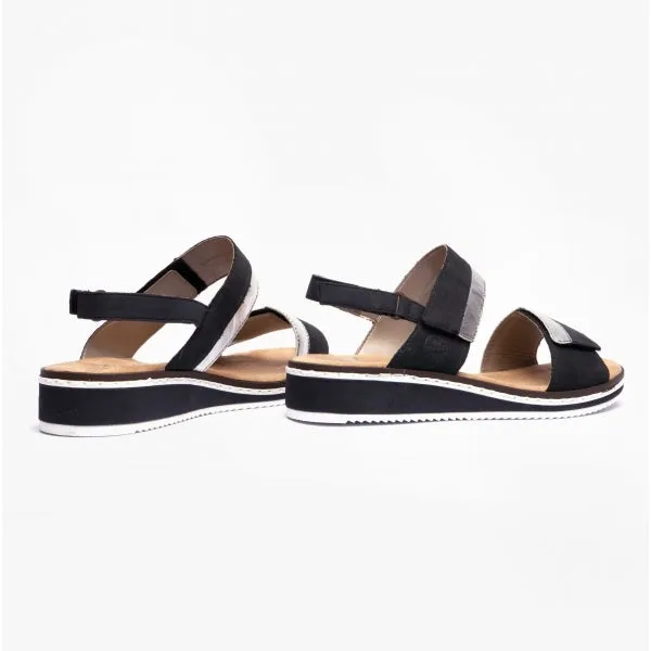 V36B9-14 Ladies Strappy Sandals Blue Multi sold by Shuperb product image thumbnail 3