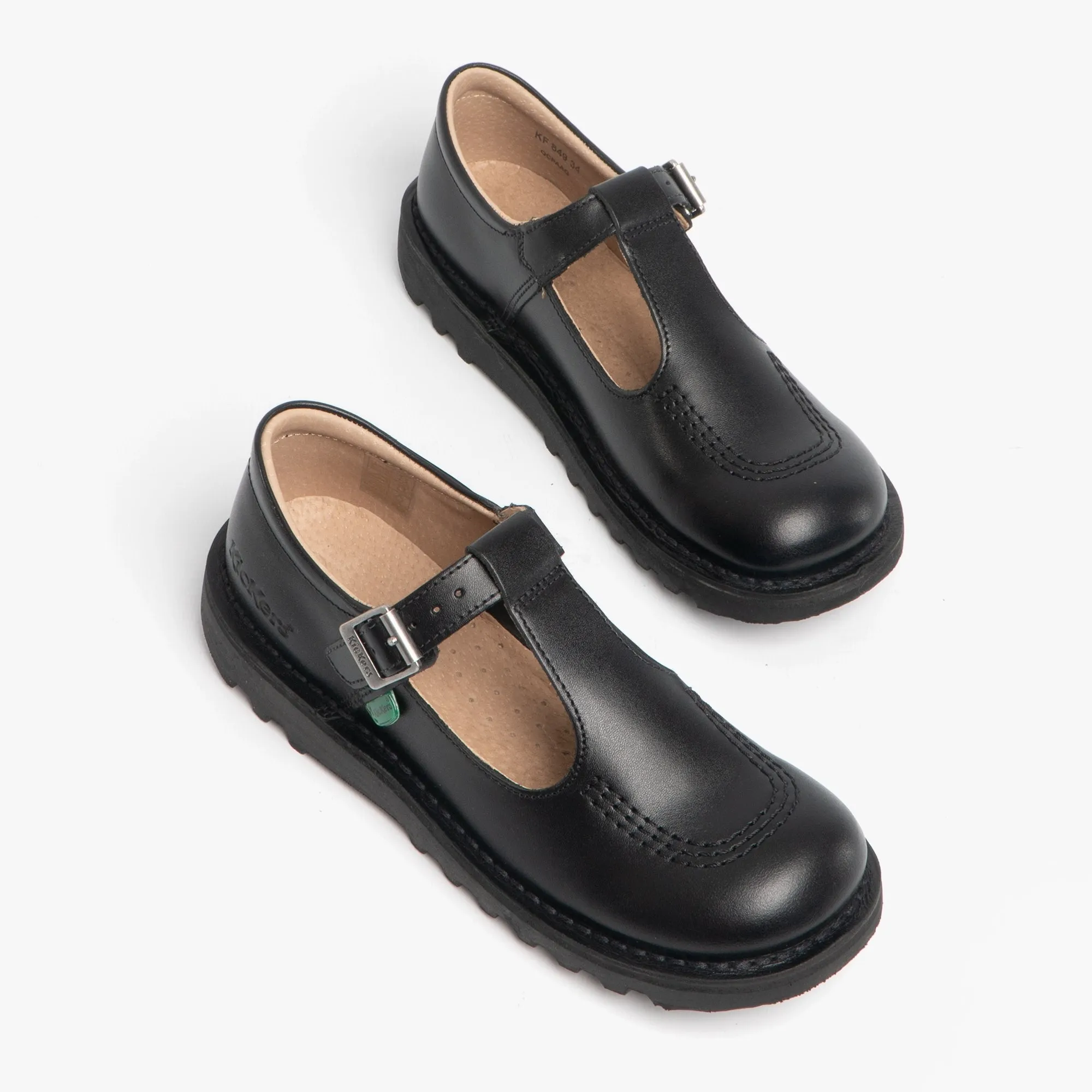 KICK T Girls Leather Shoes Black sold by Shuperb product image thumbnail 2