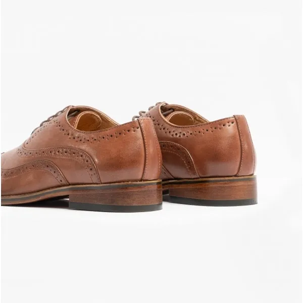 FRANCIS Mens Wingcap Brogues Brown sold by Shuperb product image thumbnail 5