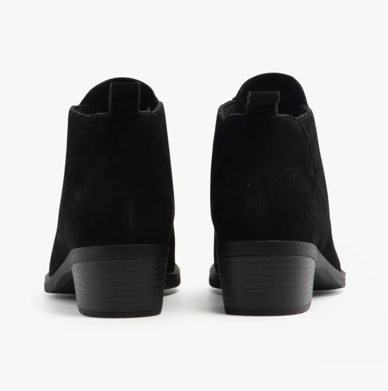 Hush Puppies ISOBEL Womens Leather Ankle Boots Black sold by Shuperb