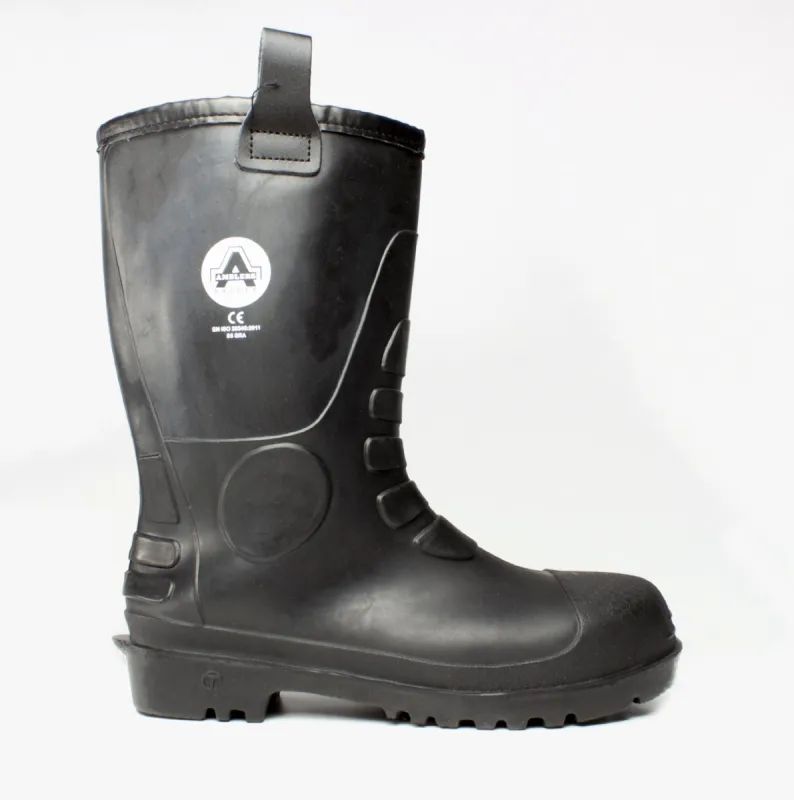 Amblers Safety FS90 Unisex Rigger Safety Boots Black sold by Shuperb
